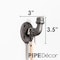 Stz STZ Industries 1/2 in. FIP each X 1/2 in. D FIP Black Malleable Iron Pipe Hook 36612SGLHOOK - alternate 3